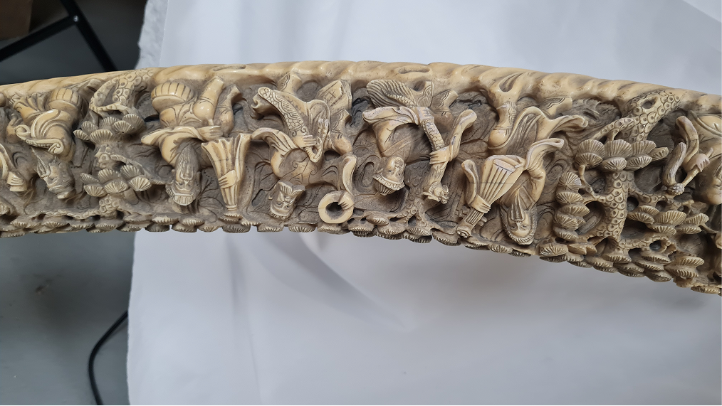 Grande défense sculptée à la procession des immortels — 14