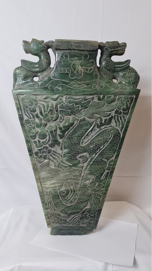 Vase rituel fang hu à décor de dragons — 6