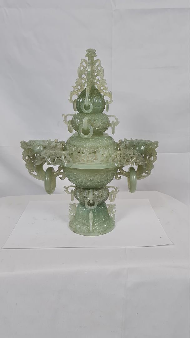 Vase jade vert clair