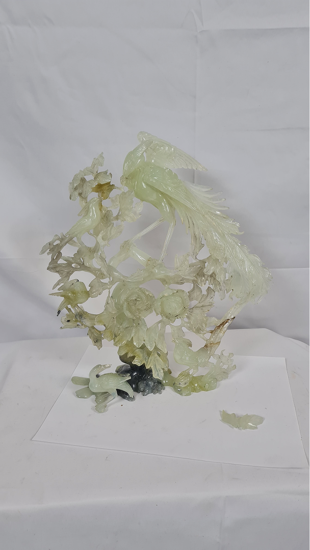 Sculpture jade verte