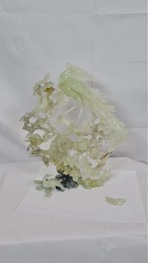 Sculpture jade verte