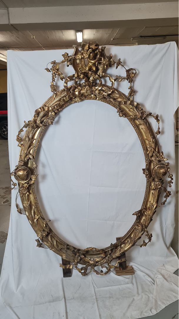 Grand cadre doré style Louis XVI — 2