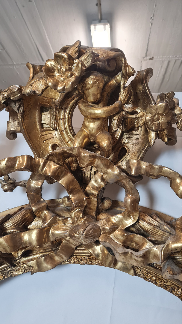 Grand cadre doré style Louis XVI — 3