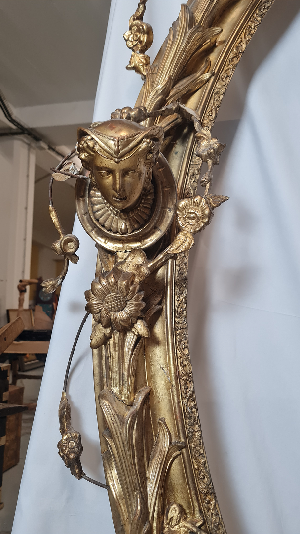 Grand cadre doré style Louis XVI — 4